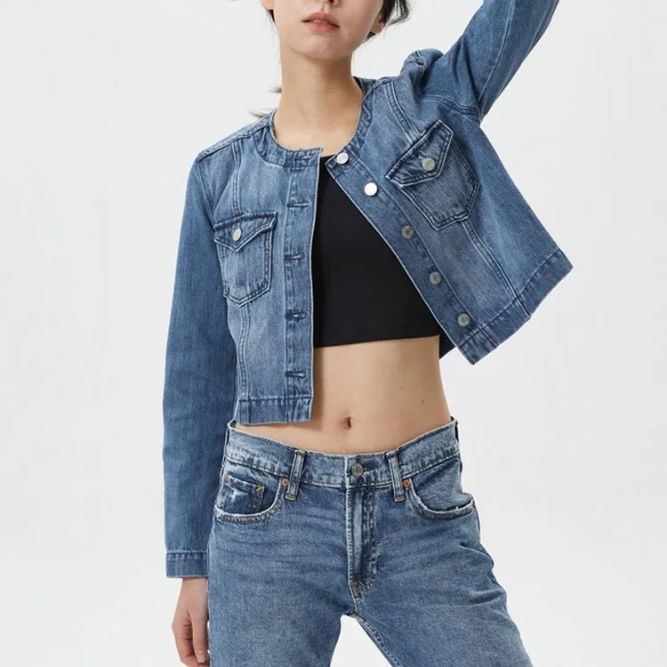 GAP Denim Jackets Women's Dark Blue-3