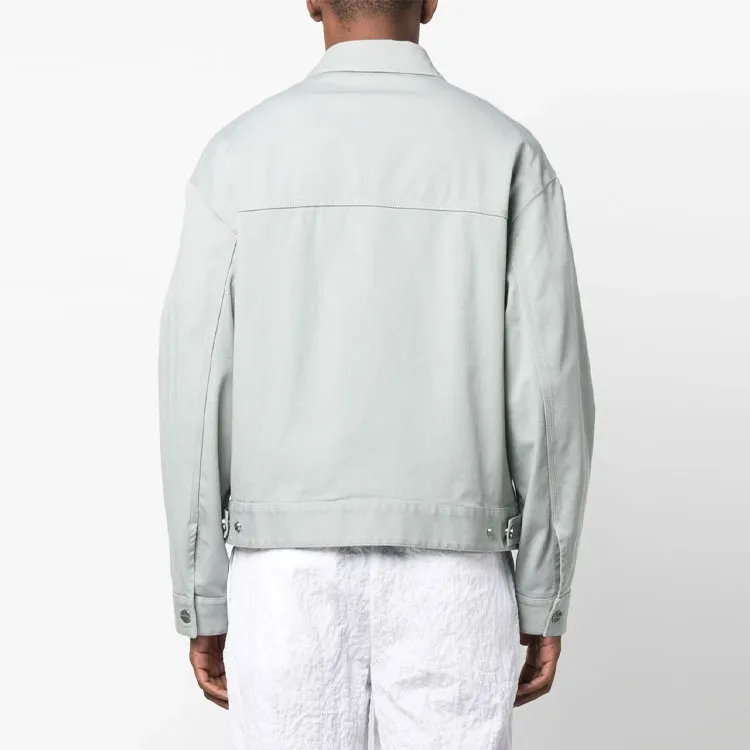 GIORGIO ARMANI Denim Jackets Men Pink Wax Green-2