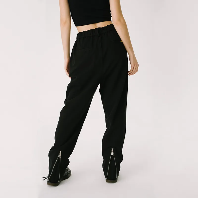 TBSM TROUBLESMILE Casual Pants Unisex Black-4