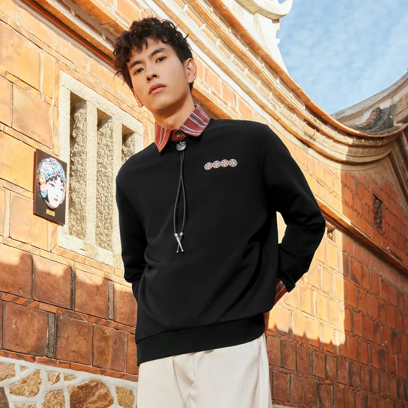 Erke Sweatshirts Men Jet Black-3