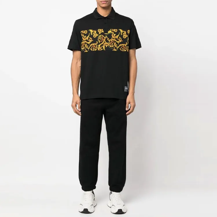 VERSACE JEANS COUTURE SS23 Polo Shirt Men's Black-1