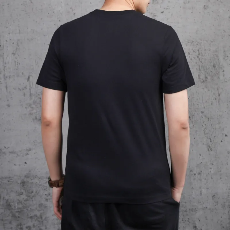 Nike T Shirts Men Black-3