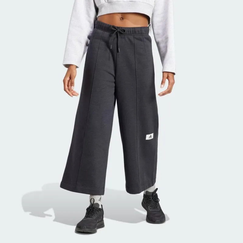 Adidas Knitted Sweatpants Women's Dark Gray-1