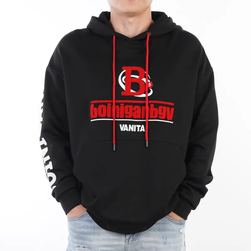BOINIGAN VANITA Champion Hooded Loose Fit Regular Sweatshirt Men's Black-2