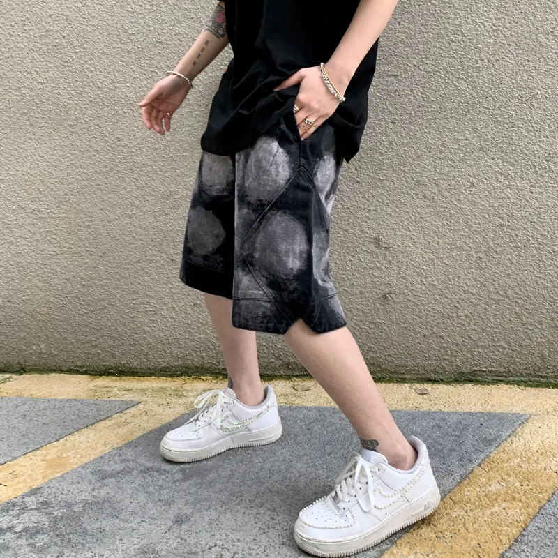 A11SLAVE Loose Fit Shorts Unisex Black Gray Color-6
