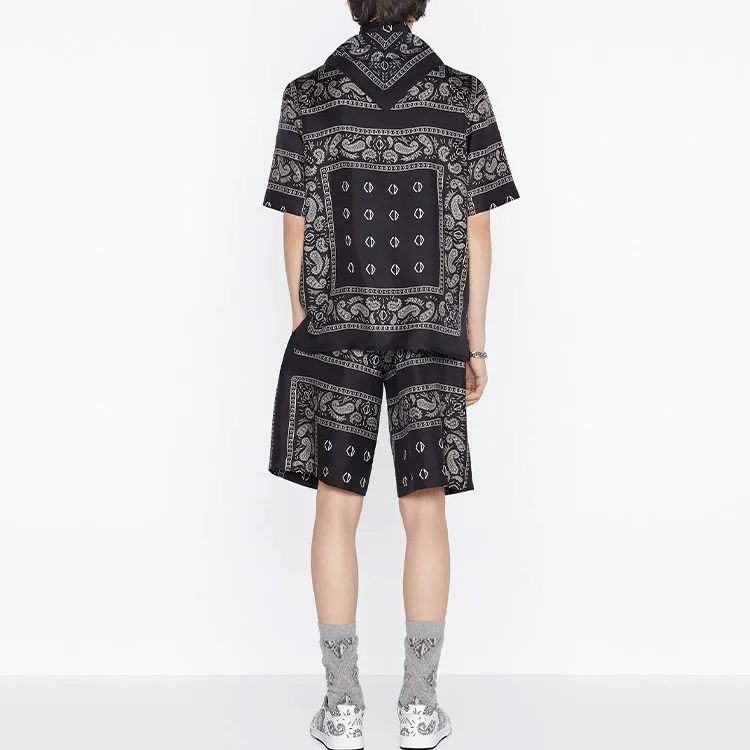 DIOR X Cactus Jack Bermuda Shorts With Bandana Motif-2