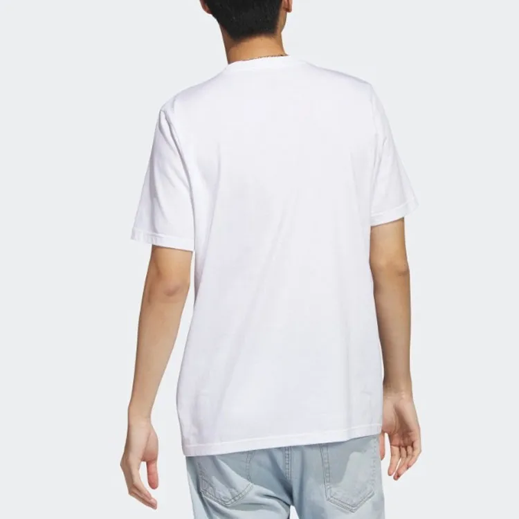 Adidas T Shirts Men White-3