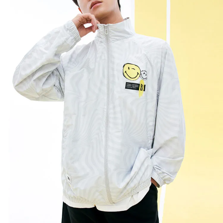 Anta Life Collection Jacket Unisex White Mist Gray-3