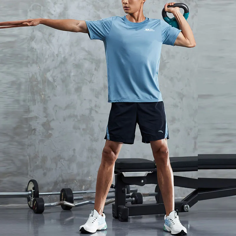 ANTA Life Collection T Shirts Men Wall Gray-2