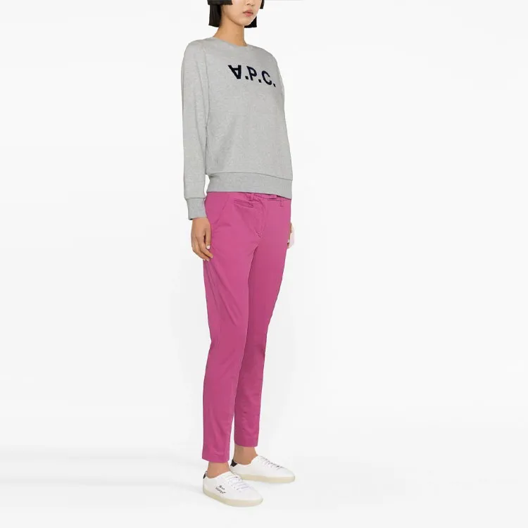 A.P.C Flocked Logo Crewneck Sweatshirt-3
