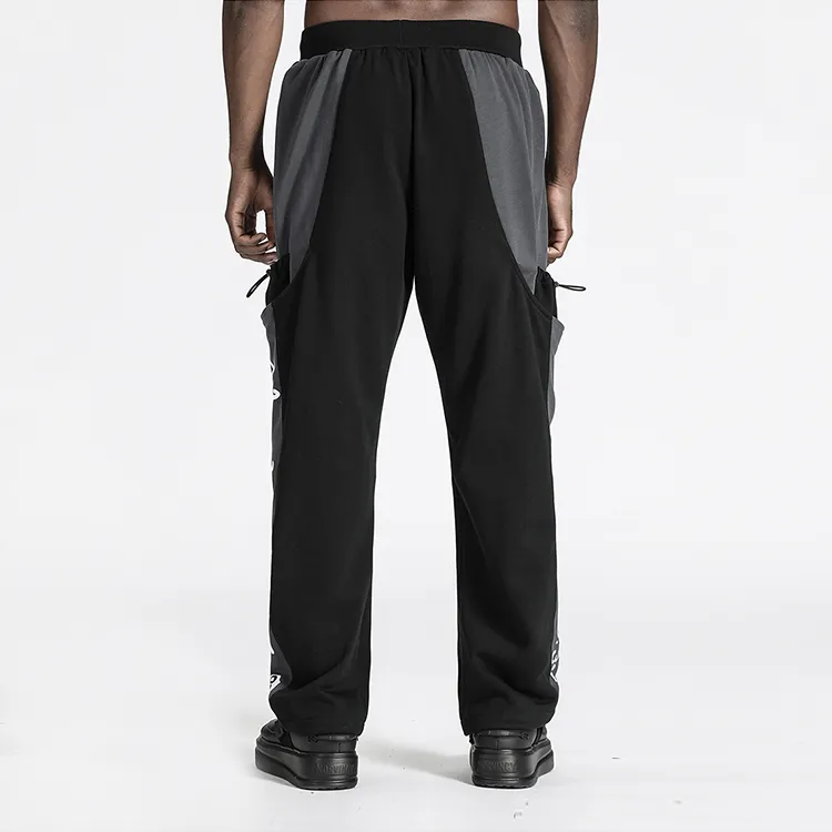 NORVINCY Western Trendy Multicolor Knitted Sweatpants Unisex-3
