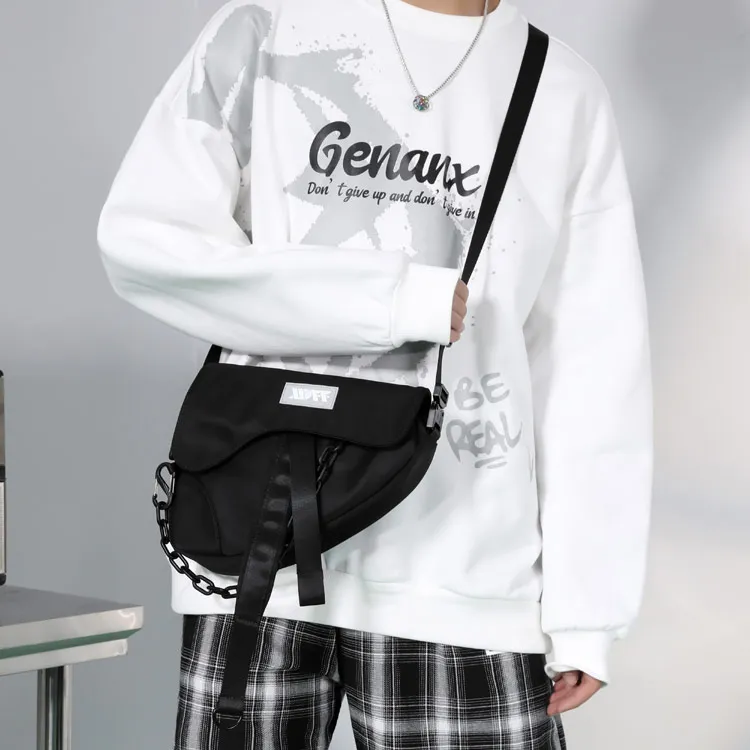 XXOFF Polyamide Shoulder Bag, Crossbody Bag Regular Unisex Black-4