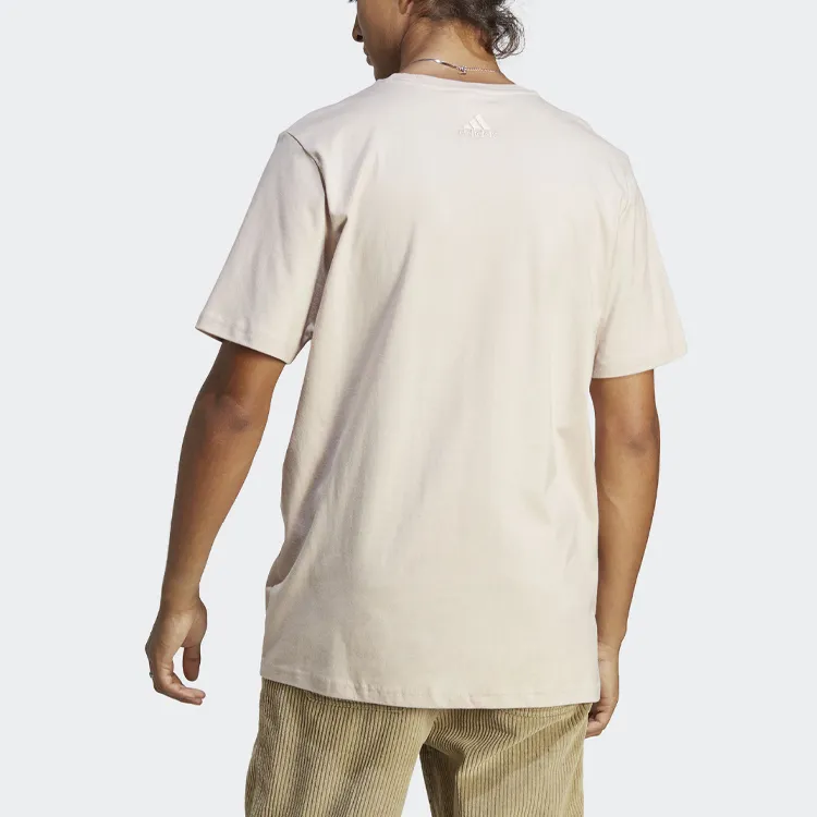 Adidas Drop Shoulder Sleeve T-Shirt Men's Coffee-2