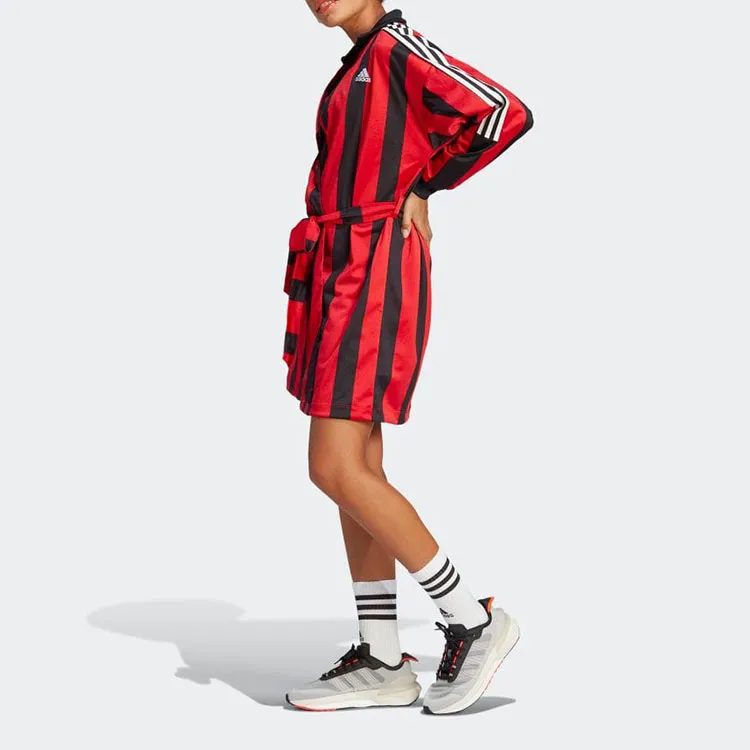 Adidas Long-Sleeved Dresses Women's Red-2