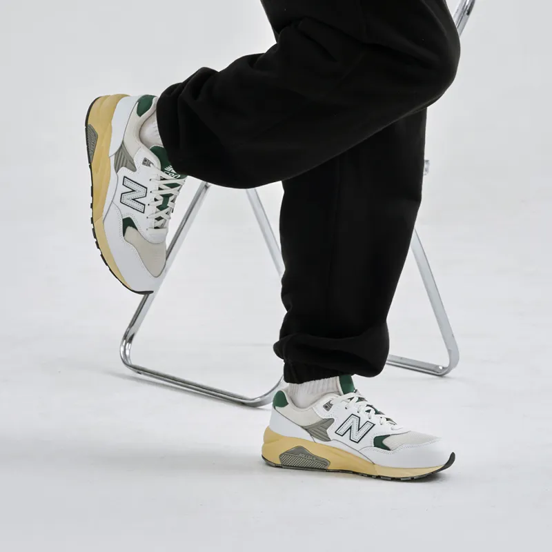 New Balance 580 White Nightwatch Green-7