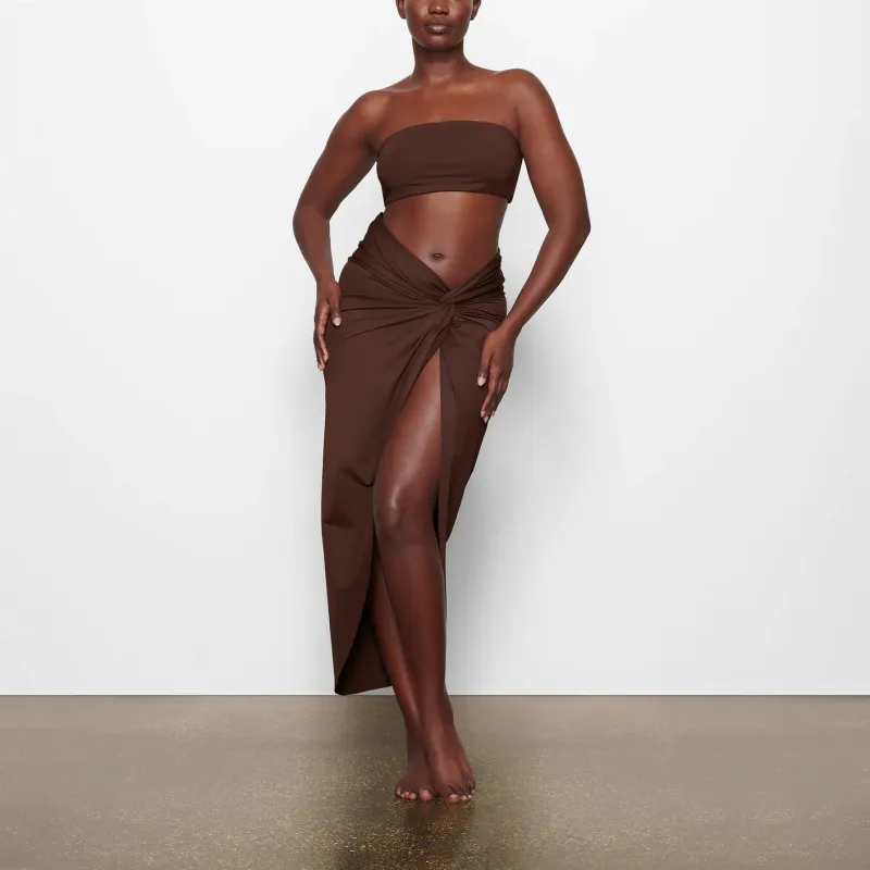 Skims Swim Sarong Skirt Cocoa-1