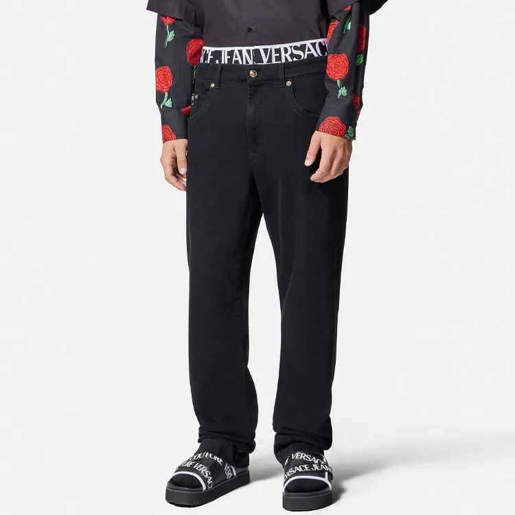 VERSACE JEANS COUTURE Jeans Men's Black-3