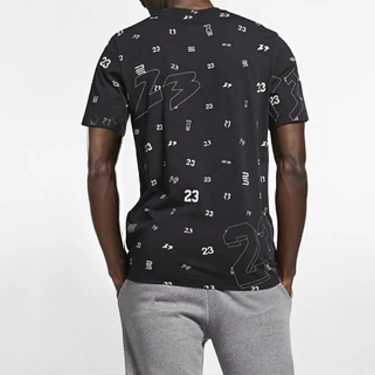 Jordan T Shirts Men Black-3