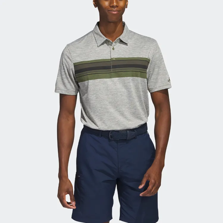 Adidas Polo Shirts Men Strata Olive Green-1