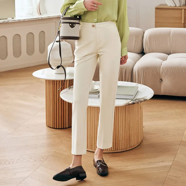 Olrain Casual Pants Women's Apricot-1