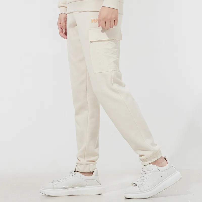 PUMA Winterized Knitted Sweatpants Men Ivory White-4