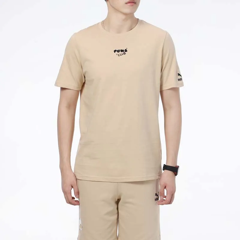 PUMA Set in Sleeve T Shirt Men's Wheat-2