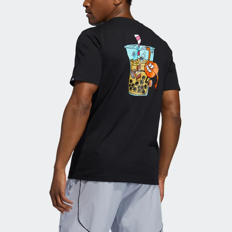 Adidas T Shirts Men Black-2