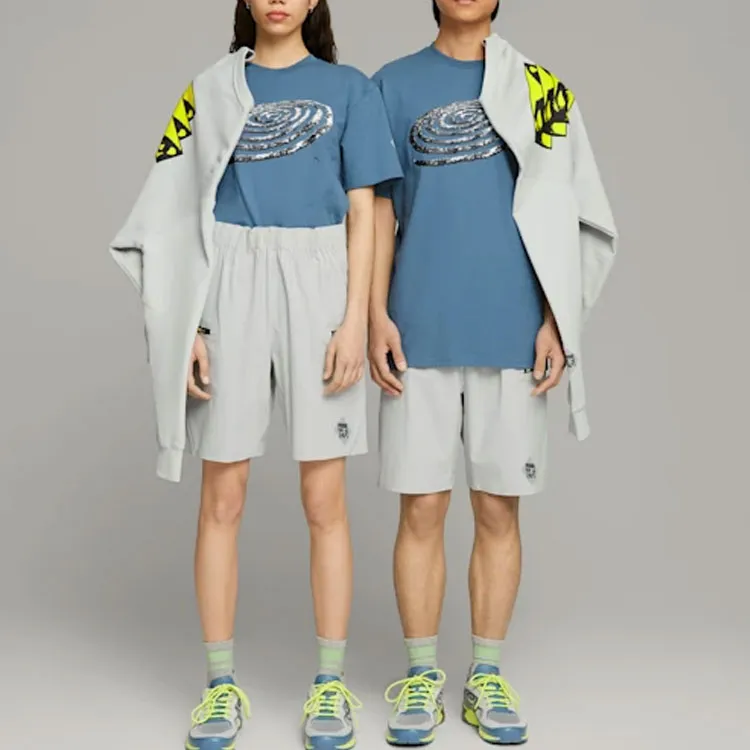 PUMA X P.A.M. Co branded Version Casual Shorts Unisex Gray-4
