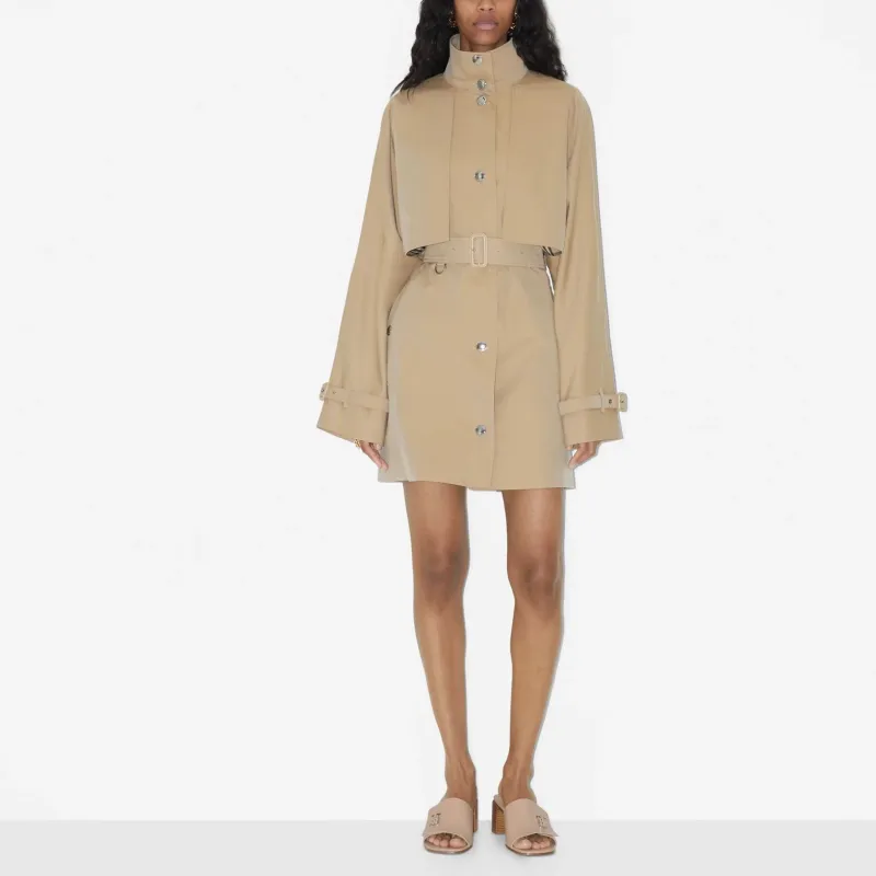 Burberry Trench Coats Women's Honey-1
