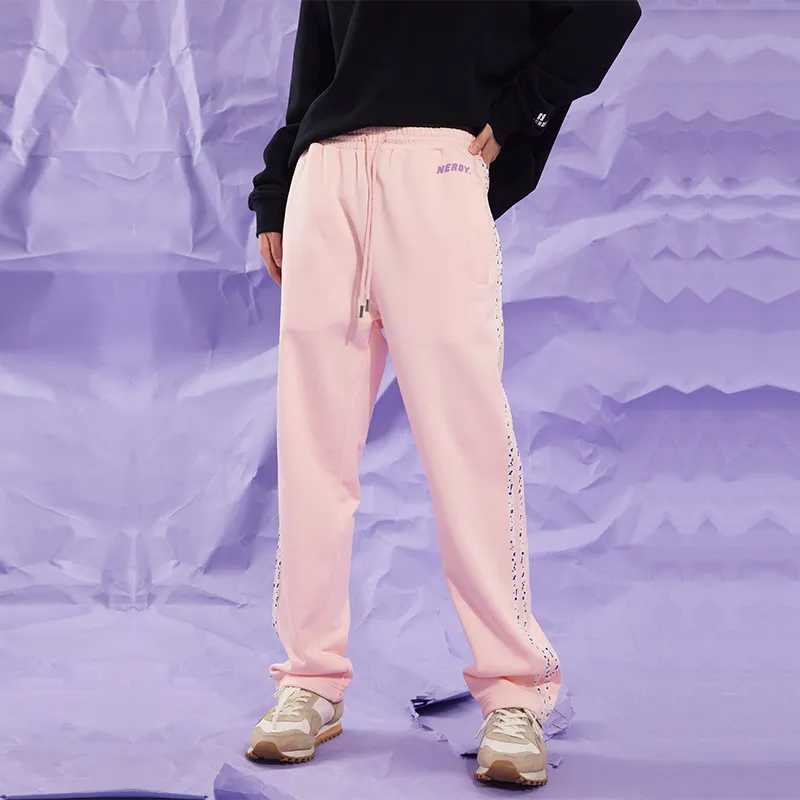 NERDY Straight Pants Women's Orange Pink-3