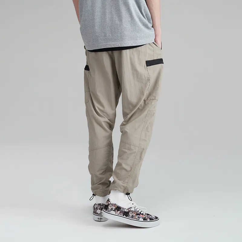 Prth Promethean Straight Casual Pants Men's Gray Apricot-3
