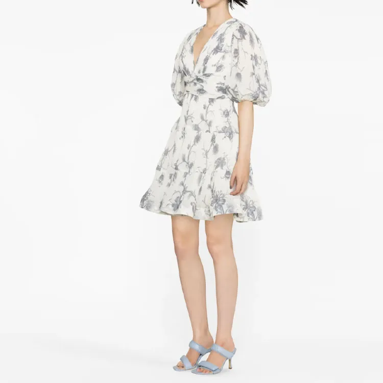 Zimmermann Short-Sleeved Dresses Women's White-2