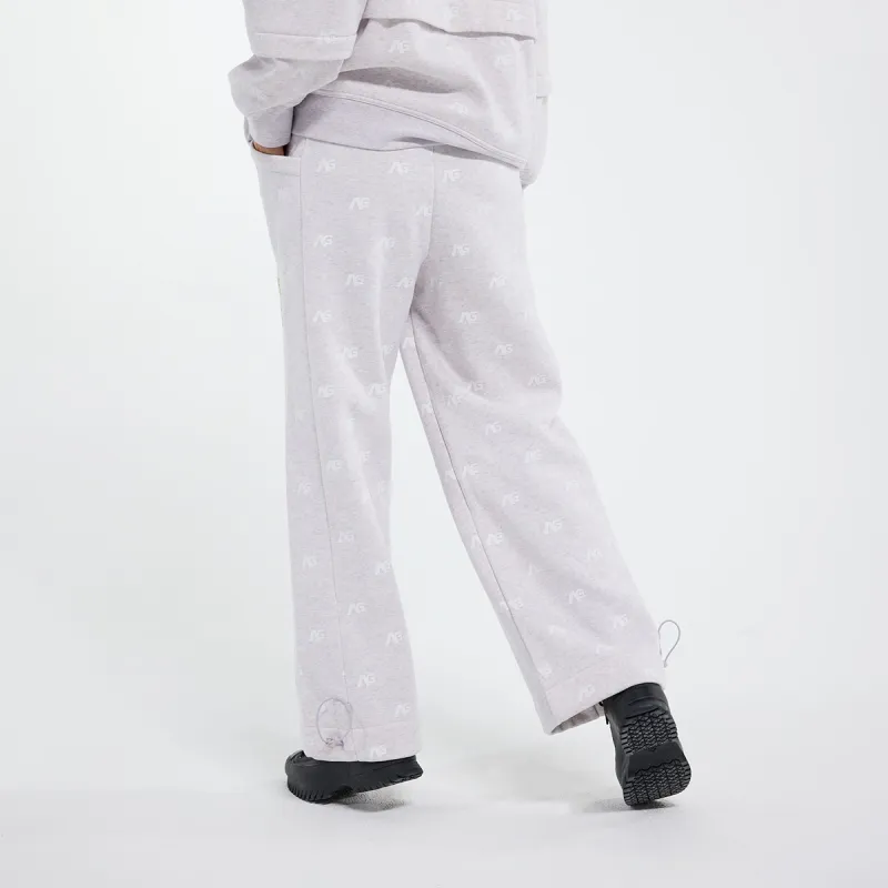 BURTON ANALOG AG Knitted Sweatpants Women's Light Purple Floral Pattern-3