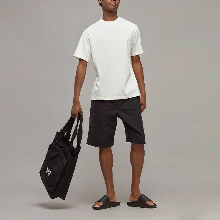 Y 3 Drawstring Buckled Bermuda Shorts-4