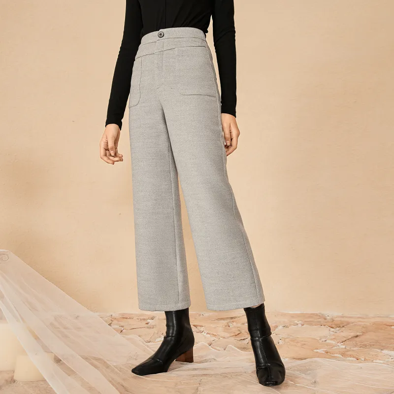 MEETLADY Straight Casual Pants Women's-7