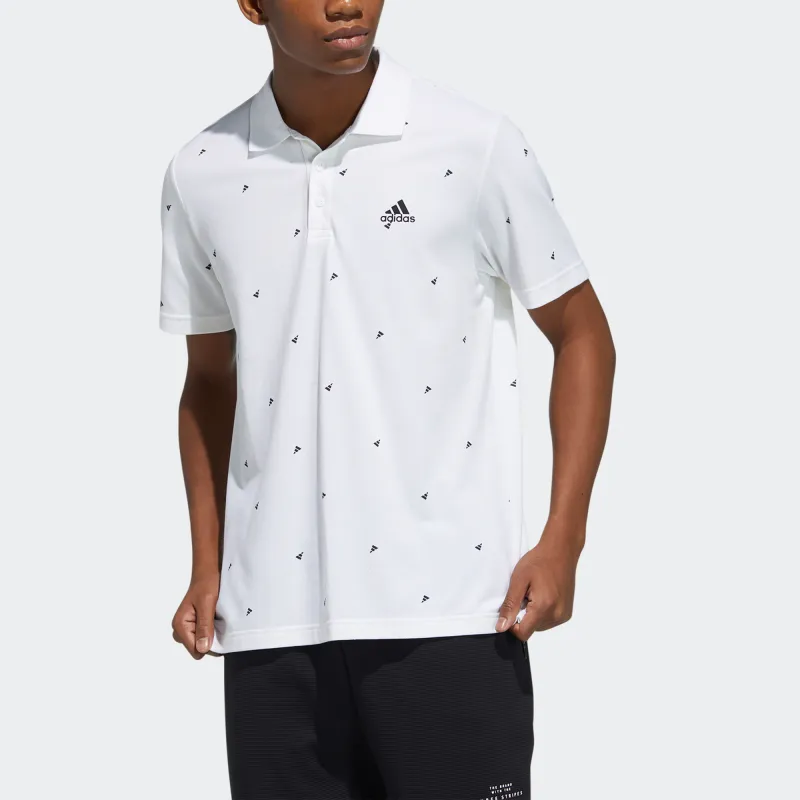 Adidas Polo Shirts Men White-3