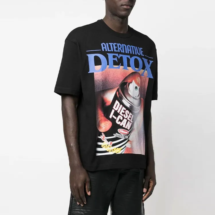 DIESEL T Shirts Men Black-3