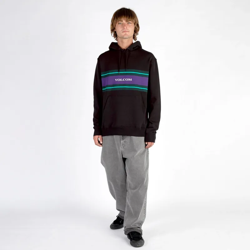 VOLCOM Moderate Hooded Fitted Regular Sweatshirt Unisex Black-2