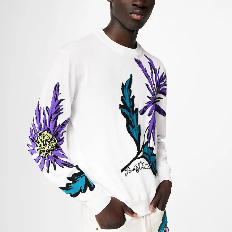 LOUIS VUITTON Thistle Intarsia Pullover-3