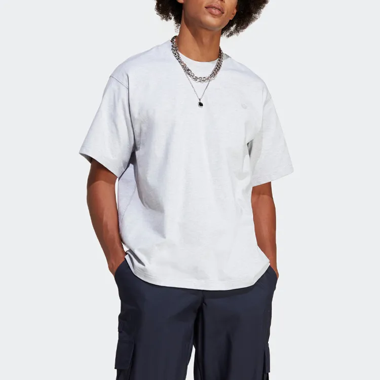 Adidas Originals ADICOLOR CONTEMPO T Shirt Men's Light Heather Gray-3