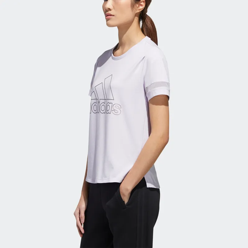 Adidas T Shirt Women's Light Purple-4