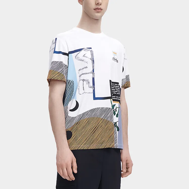 FILA Set-in Sleeve T-Shirt Men's Multicolor-2
