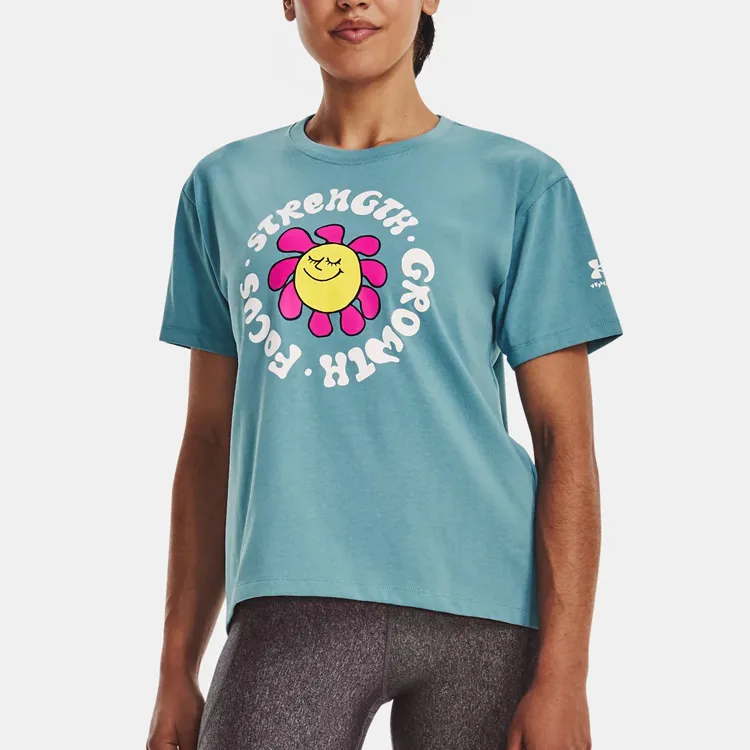 Under Armour T-Shirt Women's Serene Water Blue-3
