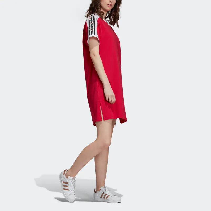 Adidas Originals Short Sleeved Dresses Women's Red-3