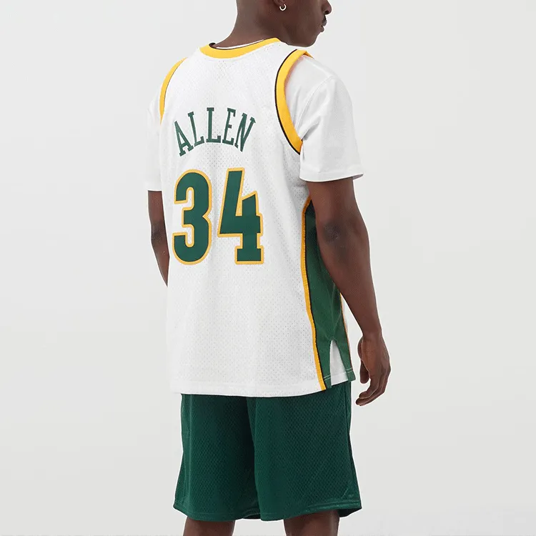 Mitchell Ness Basketball Jerseys Men White-2