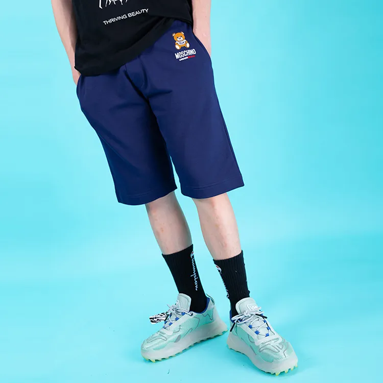 MOSCHINO Casual Shorts Men Blue-4