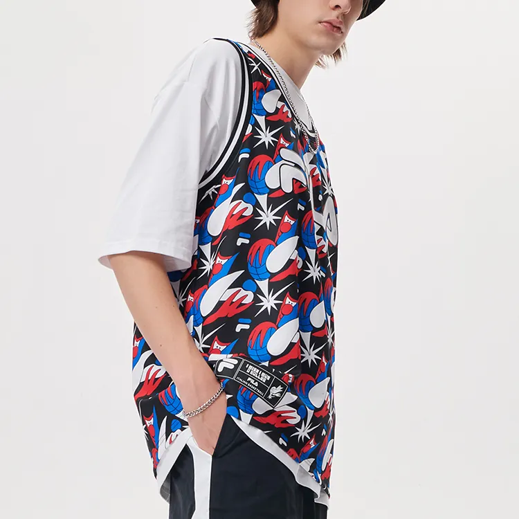 FILA FUSION Tank Tops Men's Fireball Basketball-4