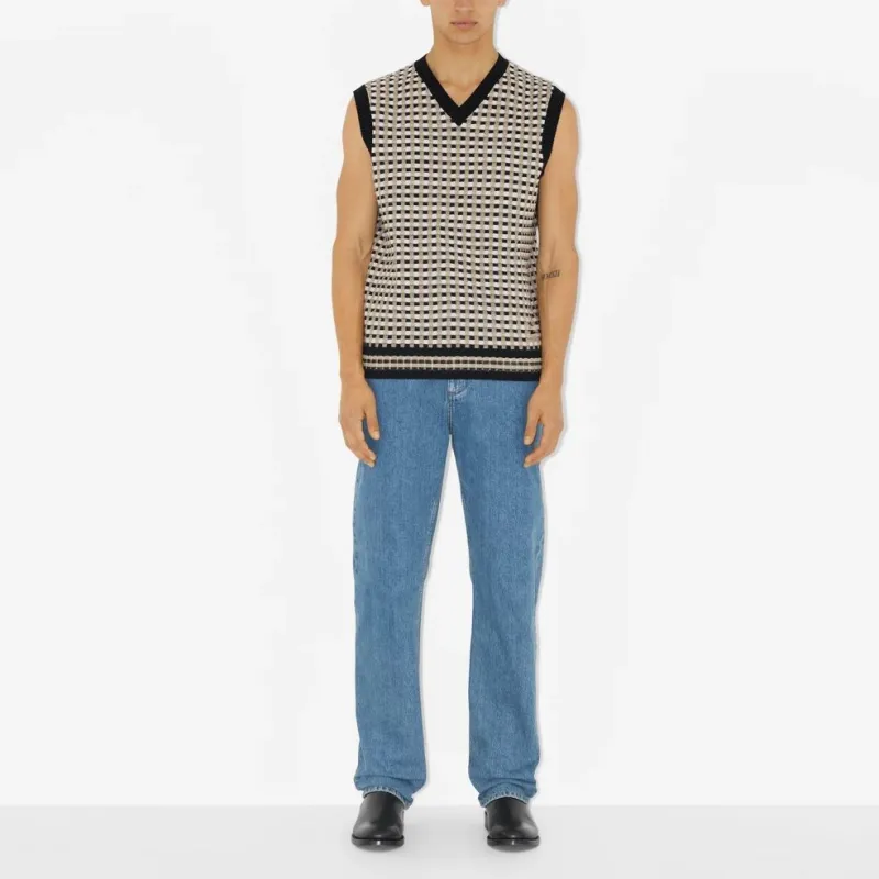 Burberry Tank Tops Men Beige-1