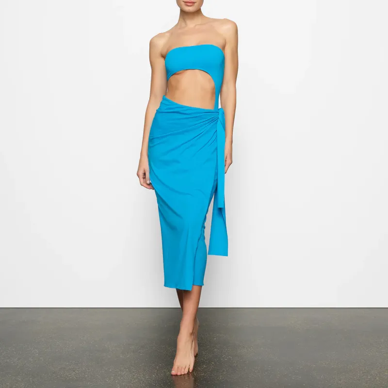 Skims Casual Long Skirts Women's Blue-2
