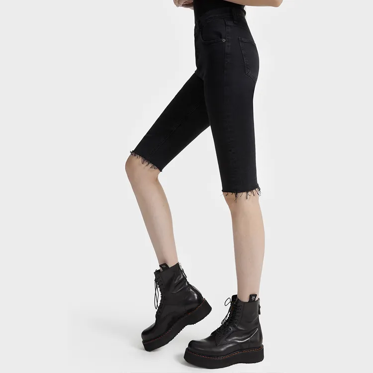 AGOLDE Denim Shorts Women's Black-4